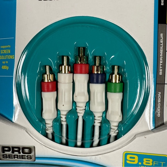 NEW Mad Catz Pro Series Nintendo Wii S - Video AV Cable 9.8ft - Picture 2 of 8